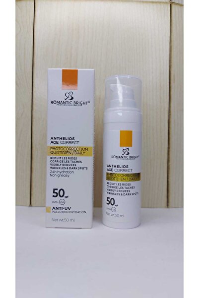 Romantic Bright + Anthelios Age Correct Daily Sunscreen Spf 50+