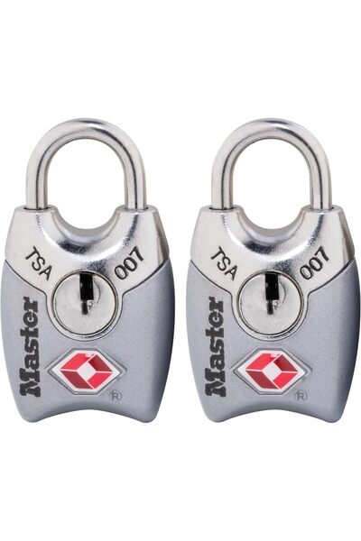 Master Lock 4689T TSA Approved Keyed Lock, 2 Pack, Colors May Vary
