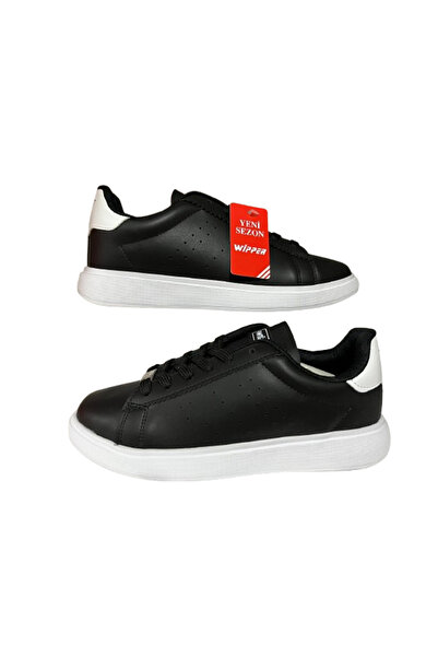 WİPPER Unisex White Lace-Up Orthopedic Sole Daily Stylish Walking Shoes Wper01279-0