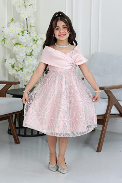 modern designer فستان بناتي راقي مطرز