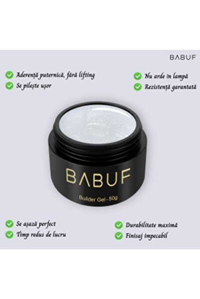 BABUF Self-leveling Camouflage Builder Gel | Interstellar White | CBG 1 | 50 g