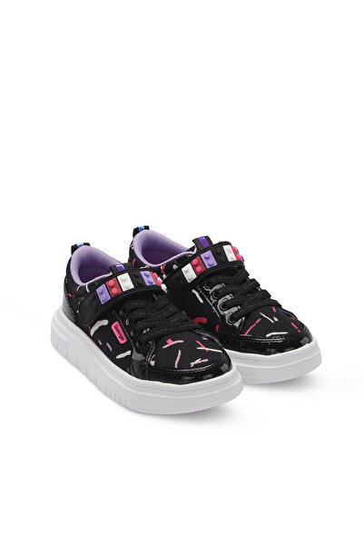 Slazenger Numancia Girls' Velcro Black / Purple Casual Sneakers