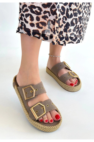 ZENGEZUR MALL Sptrns İces Vizyon Nubuck Slippers (203309) (Size: 37)