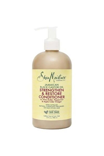 SOFTH بلسم SheaMoisture لتقوية واستعادة الشعر بزيت الخروع الأسود الجامايكي 384 مل