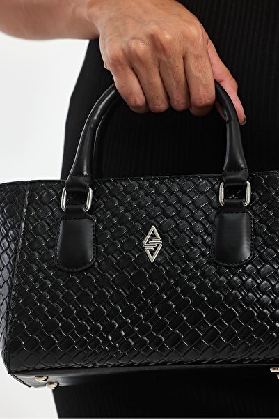 Hüvendo Small Size Long Strap Women's Stylish Hand and Shoulder Bag Black