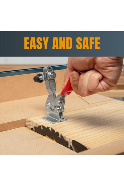 POWERTEC 20327 Quick Release Horizontal Toggle Clamp 201B - 300 lb Holding Capacity, 4PK