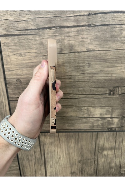 YZGOLDEN iPhone 15 Promax Compatible Leopard Patterned Camera Protruding Cover