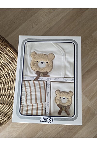 Juuta طقم ملابس داخلية مكون من 5 قطع مصنوع من القطن بنسبة 100% مع ربطة عنق مخ...