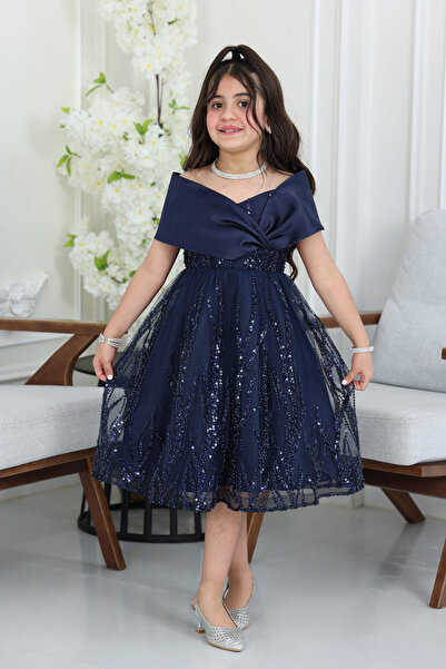 modern designer Elegant embroidered girl's dress