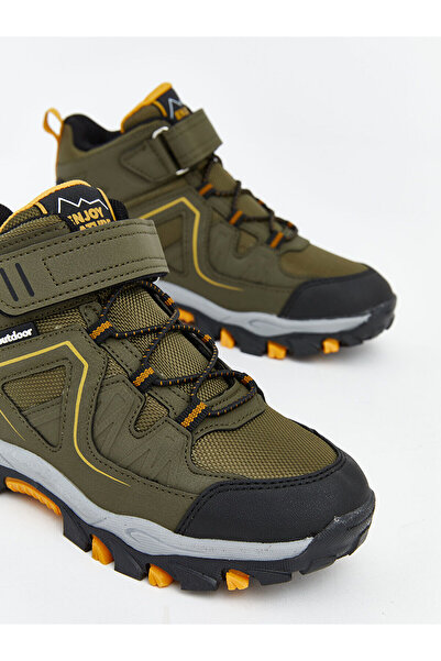 LC Waikiki Vizyon New Season Lace-Up and Velcro Boys' Trekking Boots