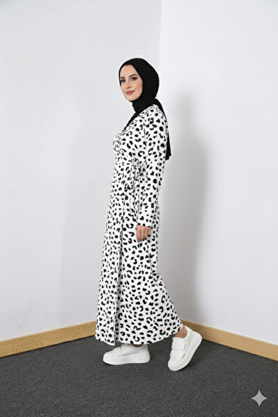 Defka Side-Tie Cotton Fabric Women's Prayer Dress Robe