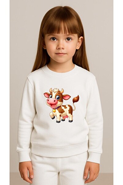 playwear Παιδικό Φούτερ Σετ Ρούχων με στάμπα HAPPY COW για Κορίτσια και Αγόρι...