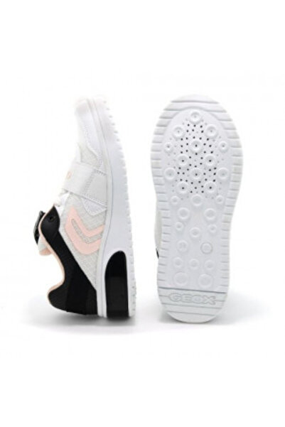 Geox XLED GA Girls' Sport Shoes White/Black