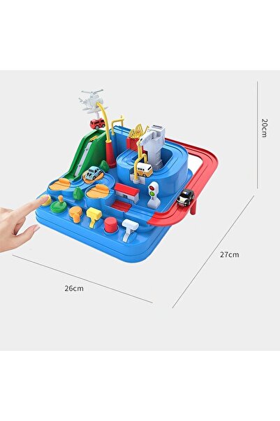 SNAPTRON Car Adventure Toy - City Rescue Preschool Vehicle Playset with 5 Mini Cars