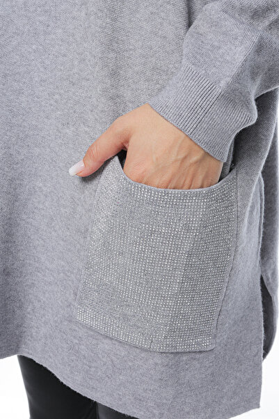 Jolenttine Sweater with pockets, gray