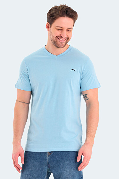 Slazenger Rivaldo Men's V-Neck Blue T-Shirt