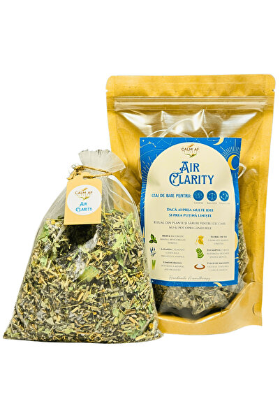 Calm AF Rituals Ceai de Baie "Air Clarity" - Zodii de Aer (Gemeni, Balanta, Varsator) - Plante, Uleiuri, Magneziu