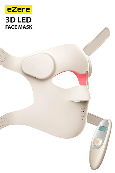 EZERE Yaşlanma Karşıtı LED Maske 9 Modlu Kızıl & Kırmızı Işık Cilt Bakım Mask...