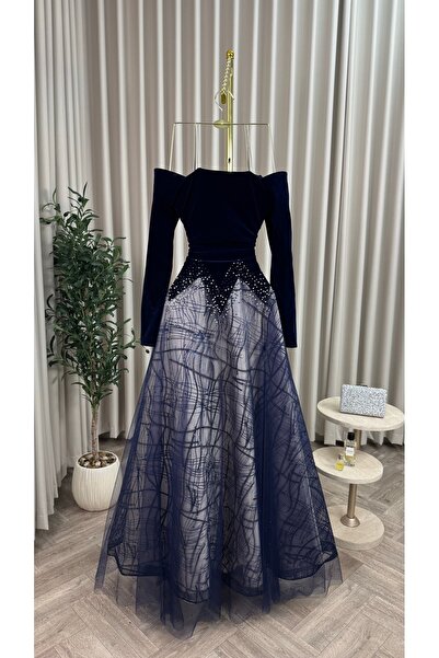 BURGUNDY Winter dress in embroidered wool and tulle with sleeves, burgundy brand