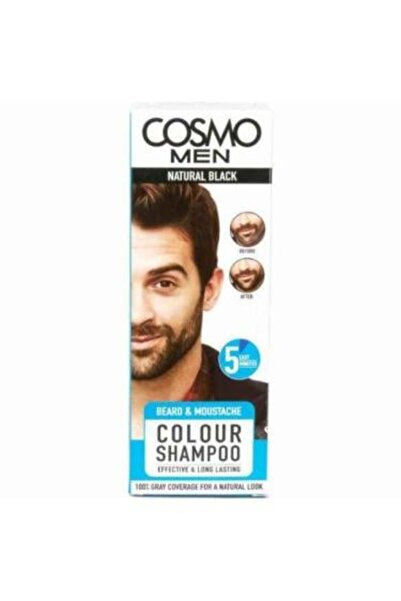 Cosmo Natural Black Beard and Mustache Shampoo - 180 ml