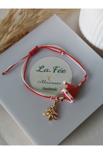 La fee aksesuar New Year's Gift Bracelet Murano Glass Christmas Penguin Deer Red New Year Christmas New Year