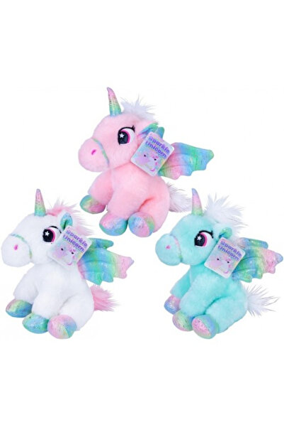DinoToys Pink, White or Turquoise Plush Unicorn