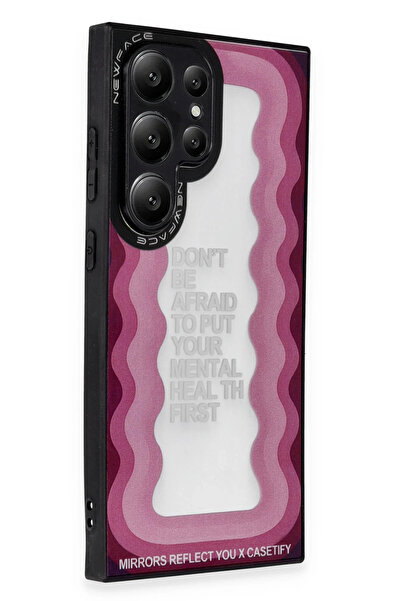 NewFace غطاء حماية لهاتف سامسونج جالاكسي S24 ألترا من إس بي تي آر إن إس بنمط ...