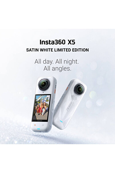 Insta360 X5 8K 360 Action Cam, 15m Waterproof – White