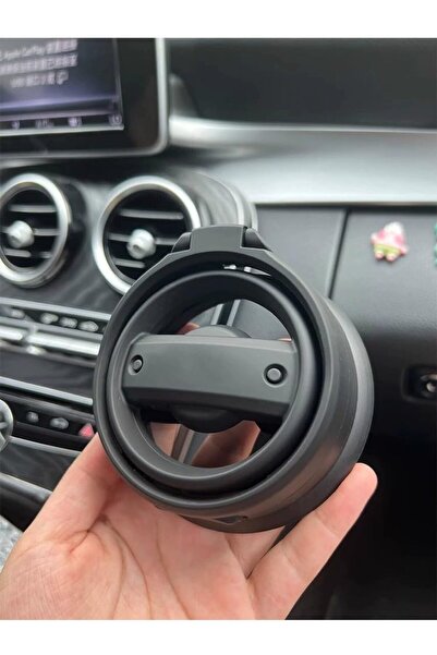 VIEREX Car Cup Holder for Mercedes-Benz EQA, EQB, EQE, EQS — Foldable Vent-Mount Drink Bottle Holder