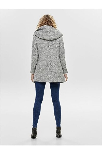 ONLY Only, Onlsedona hooded wool blend coat, Grey melange, M