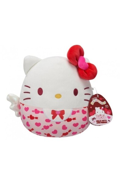 Barbie Jucărie de pluș Squishmallows, Hello Kitty Cupid, 20 cm, roz