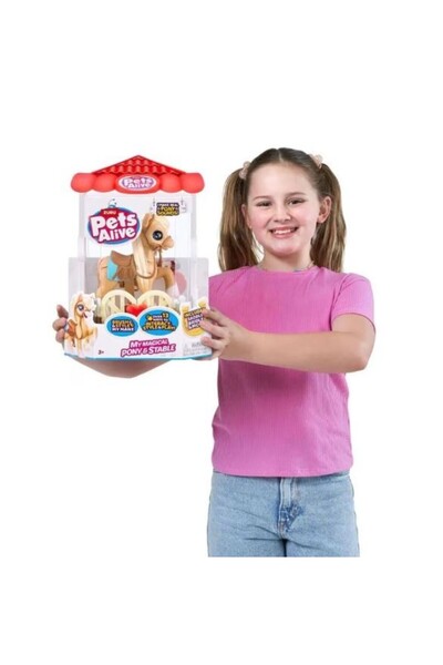 LITTLE LIVE PETS Interactive pony toy with stable Pets Alive My Magical Pony, 5 x 12 x 19 cm