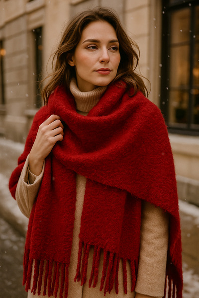 keisy Marita Scarf Soft Textured Premium Shoulder Shawl (Extra Thick)