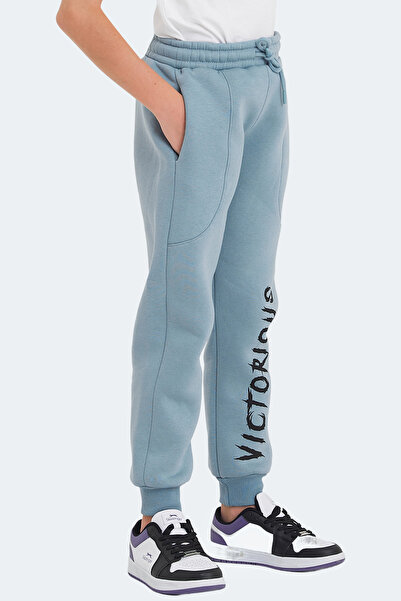 Slazenger Laney Unisex Children's Blue Sweatpants with Pockets