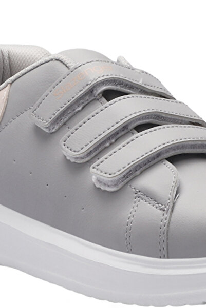 Slazenger Love I Girls' Velcro Gray / Pink Casual Sneakers