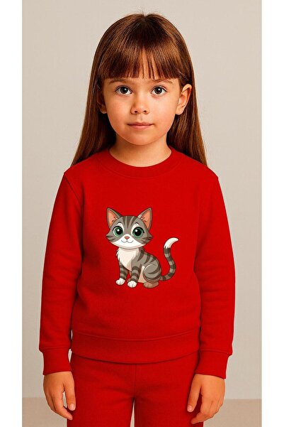 playwear سترة رياضية للأطفال من KEDİİ Ba مطبوع iz للأولاد برقبة دائرية 3 4-5-...