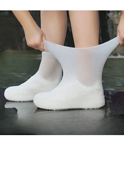 MODA قطعتان من أغطية الأحذية المصنوعة من مادة PVC المقاومة للماء، واقية من ال...