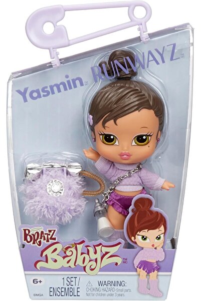 Bratz Păpușa Babyz Runwayz - Yasmin - Bebeluș drăguț de colecție, 15 cm