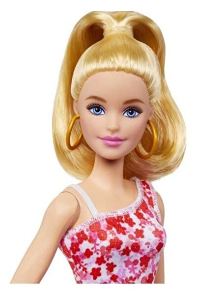 Barbie Fashioniste 205 cu coadă blondă și rochie florală