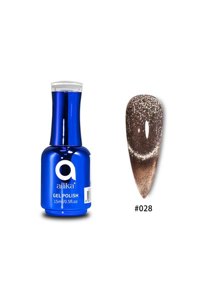 Ailika Premium Kedi Gözü Cateye Kalıcı Oje 15ml 028