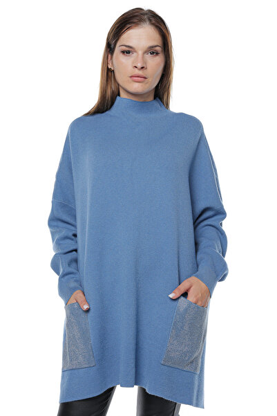 Jolenttine Sweater with pockets, blue