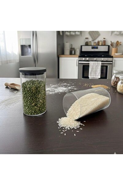 Buğra Home 2-Piece Smoked Color Multi-Purpose 1.5 Liter Storage Container - w...