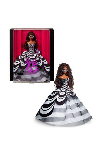 Barbie Brunetă aniversară de 65 de ani de colecționar, HRM59