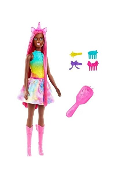 Barbie Barbie doll, Dreamtopia, Afro unicorn princess, pink, 28 cm