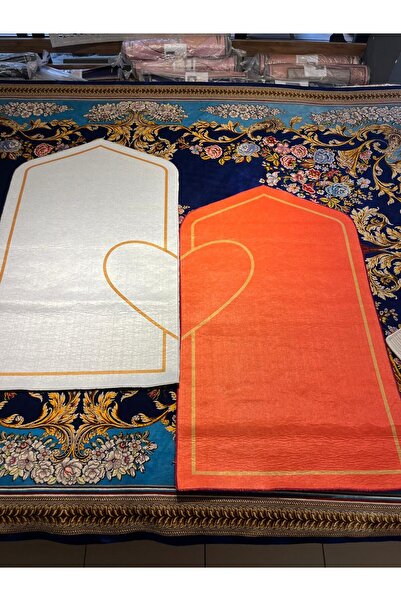 halıcı burak سجادة صلاة إلكترونية مطبوعة بتصميم قلب مع قاعدة إسفنجية مانعة لل...