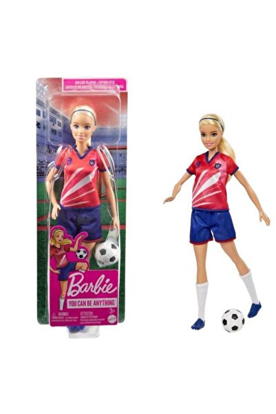 Barbie Papusa, Mattel, Barbie, Plastic, Fortbalista, 3+, Multicolor
