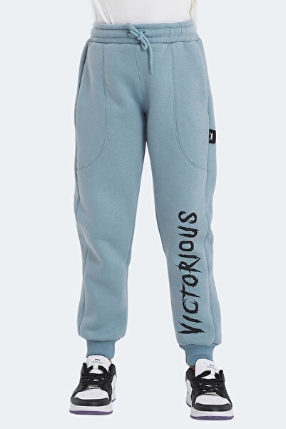 Slazenger Laney Unisex Children's Blue Sweatpants with Pockets