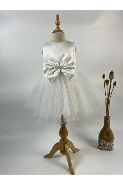 miaras baby Baby Girl 6-24 Months Ribbon Detailed Evening Dress