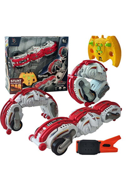 My modern game Remote control racing car, 360-degree rotating toy with batteries that last 60 minutes or more, red and blue color