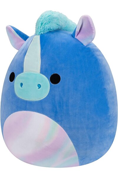 Squishmallows Jucarie de plus Squishmallows,Mythical Creature Romano The Blue Hippocampus, albastru, 32 x 32 cm